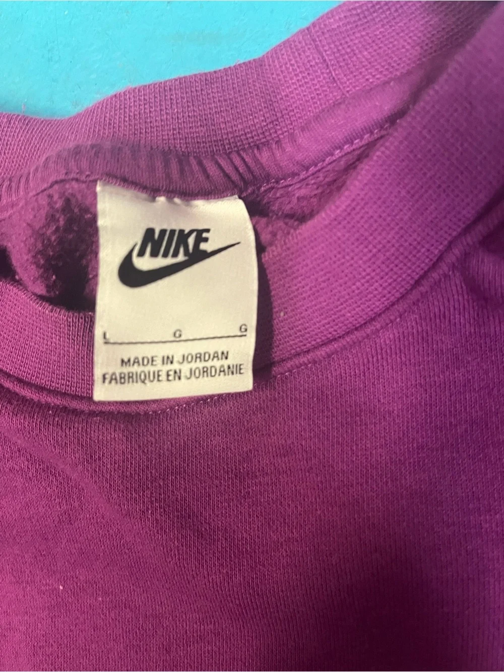 Nike Men's Crewneck Sweatshirt in Plum